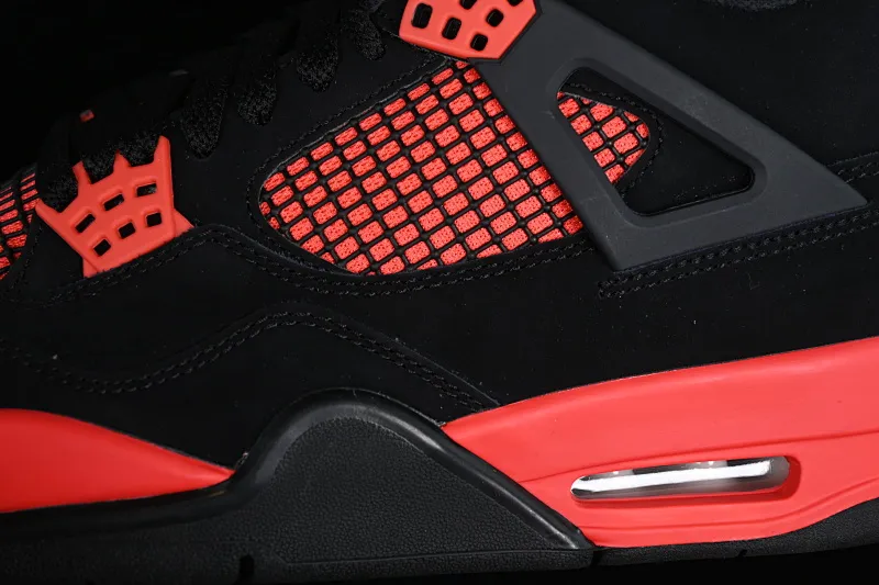 All categories Air Jordan Jordan series basketball shoes Air Jordan 4 GX foreign trade version Air Jordan 4 Retro "University Blue" AJ4 Joe 4 new black and red retro casual sports culture basketball shoes CT8527-016